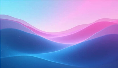 Abstract blue wave background with flowing lines and smooth gradient design