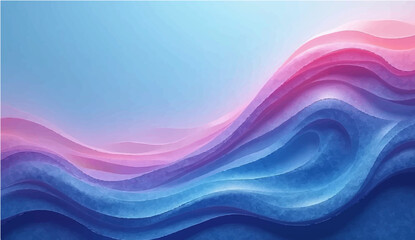Abstract blue wave background with flowing lines and smooth gradient design