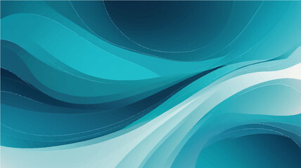 Abstract blue wave background with flowing lines and smooth gradient design