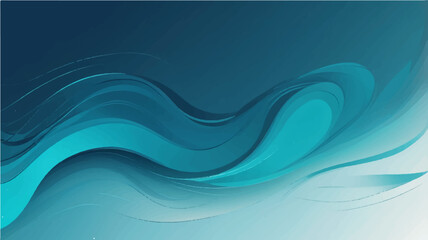 Abstract blue wave background with flowing lines and digital water design