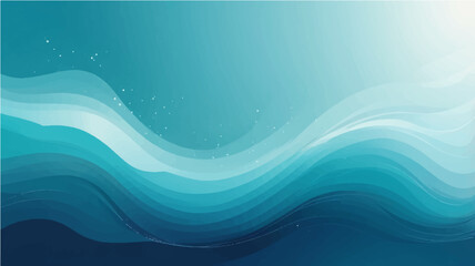 Abstract blue wave background with flowing lines and digital water design