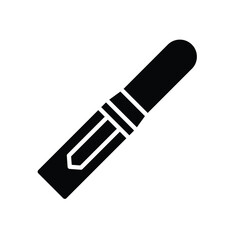 Black ink marker on a white background used for writing or drawing