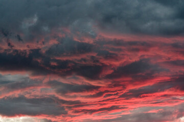 Texture di cielo nuvoloso in luglio