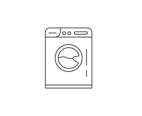 Washing machine icon. Vector illustration