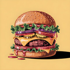 fast food vector illustration