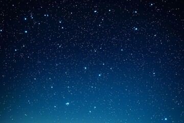 Obraz premium Starry Night Sky Deep Blue Cosmos with Twinkling Stars, astronomy , space