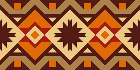 Seamless geometric star pattern vector illustration