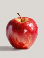 Apple Studio Shot Isolated on Clear Background, Food Photography, Generative AI