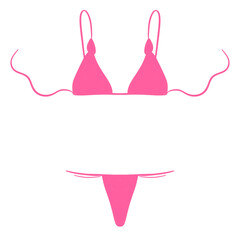 Pink Lingerie Set – Bra & Underwear PNG
