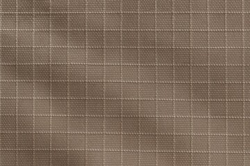 Fototapeta premium Macro of Taupe Ripstop Nylon with Subtle Fiber Sheen and Perfect Grid Symmetry