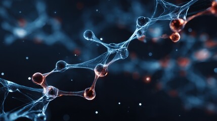 glowing molecules complex network