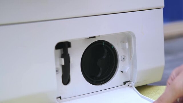 cleaning washing machine filter