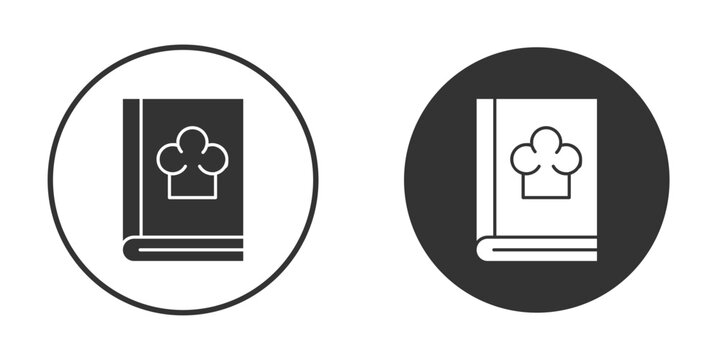 Recipe book icon, flat vector simple element illustration from editable concept