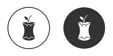 Organic waste icon, flat vector simple element illustration from editable concept