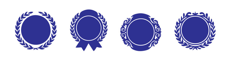 Premium Quality Colored Vector Set of 3,5 Decorative Circular Stamp-Style Badges, Editable Formats: AI, EPS, JPG, PNG, Ideal for Both Digital and Print Use
