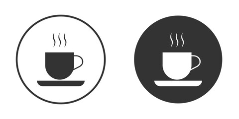 Cup of coffee icon, flat vector simple element illustration from editable concept