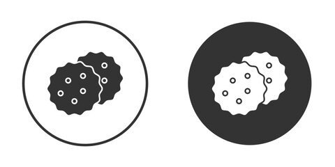 Crackers icon, flat vector simple element illustration from editable concept