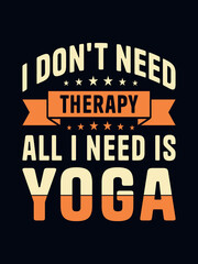 Fototapeta premium Yoga t-shirt design 