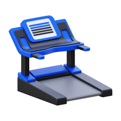 3d gym printer isolated on white background