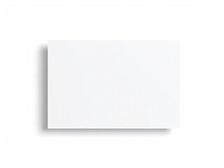Greeting card mockup isolated on white background