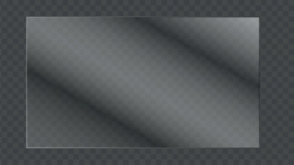  Transparent Glass Panels with Mounting Hardware