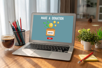 Online donation platform offer modish money sending system for people to transfer on the internet