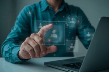 Hand interacting with 