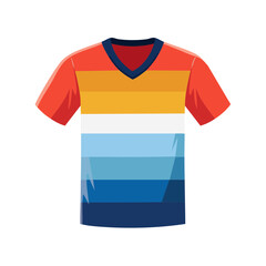 Colorful T Shirt Icon Isolated on a Transparent Background