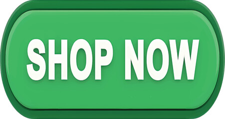 3d Shop Now Button with Gradient Colors for Online Sales