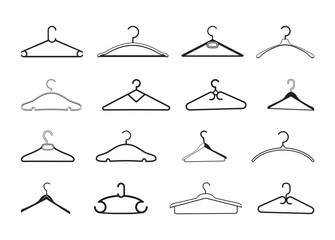 Hangers, Hangers vector bundle, Hangers clipart, Hangers silhouette.	
