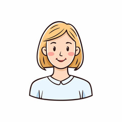 young woman with a smile