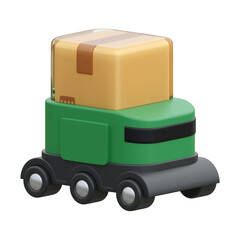 toy truck isolated on white background