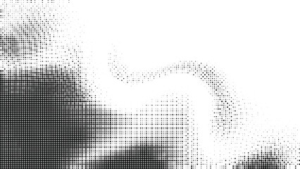 Abstract Grayscale Digital Pixel Swirl with Dynamic Flowing Patterns and Subtle Gradient Effects.