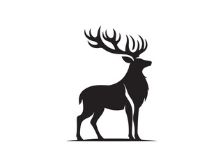 deer silhouette vector illustration