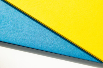 abstract blue and yellow books