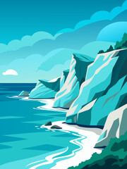 sea and mountains