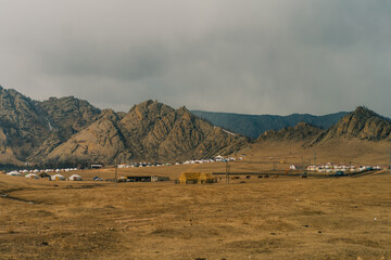 This is how Mongolian people live nomadic style with their traditional yurt in Mongolia