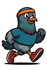 jogging pigeon