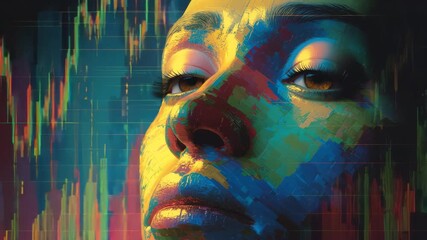 Colorful finance and stock market data analysis for deep investment insights - Powered by Adobe