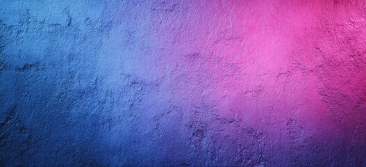Obraz premium Pink & blue textured wall, gradient backdrop, urban setting, design element