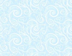 Light blue swirling pattern