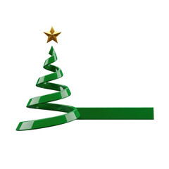 Árvore de natal Ícone Elemento 3D Render para Composição PNG Transparente Report Notice Communication Works Municipal Government Social Media Editable PSD
