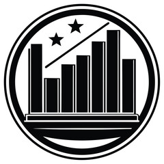 bar graph vector icon