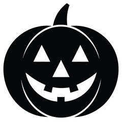 jack o  lantern smile vector icon