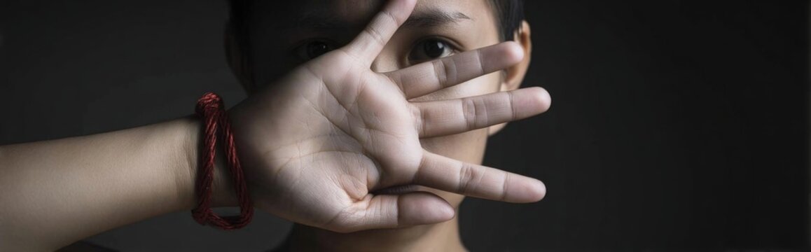 Trafficking awareness call: Global observance highlights human loss, missing voice, silent cry, slavery horror, urgent help, broken chain, justice need, victim plea, safety hope, violence end,