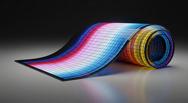 Flexible LED Display Technology: Rolled Up Screen with Vivid Color Spectrum