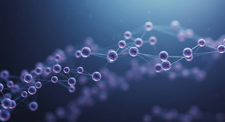 Glowing nodes interconnected in an abstract digital network, symbolizing connectivity, data, and future technology.