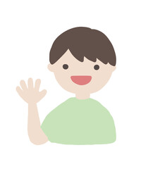 Hand-drawn Boy Gesture Illustration Set / 手書きの男の子のジェスチャーイラストセット1-3
