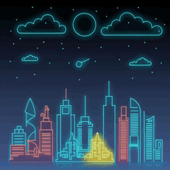 Fototapeta premium vector city including a building with a towers and a picture of a building. 