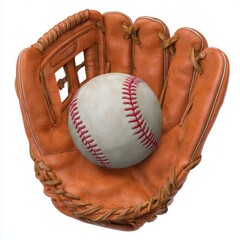 Baseball and glove ready for the game